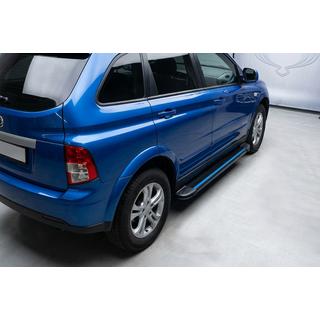 Sānu sliekšņi Maya Blue (2 gab., alumīnijs) SsangYong Action 2005–2018 foto 1