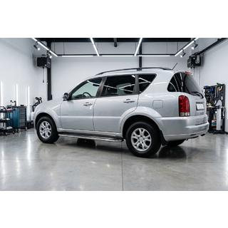 Sānu sliekšņi Maydos V2 (2 gab., alumīnijs / nerūsējošais tērauds) SsangYong Rexton I 2001–2017 foto 1