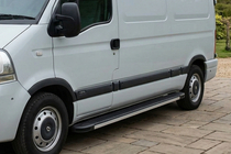 Renault Master 1998–2010 Sānu sliekšņi Maya V1 (2 gab., alumīnijs) foto 1