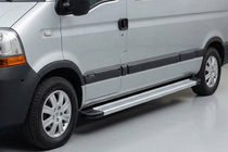 Renault Master 1998–2010 Sānu sliekšņi Maya V2 (2 gab., alumīnijs) foto 1