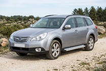 Subaru Outback 2009–2014 Sānu sliekšņi Maya V2 (2 gab., alumīnijs) foto 1