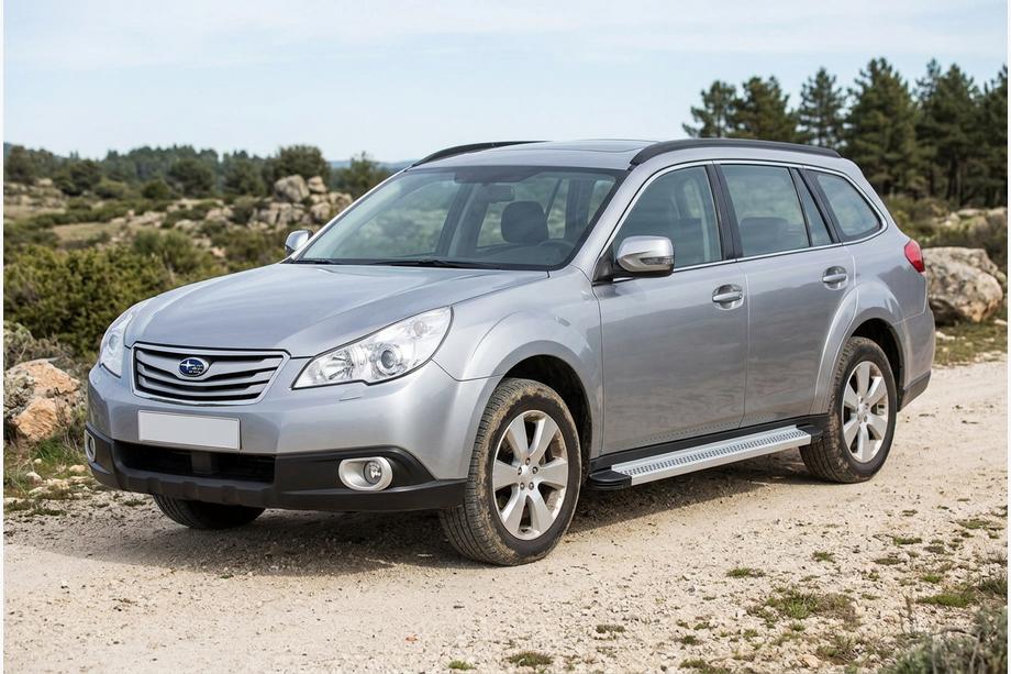 Subaru Outback 2009–2014 Sānu sliekšņi Maya V2 (2 gab., alumīnijs) Image