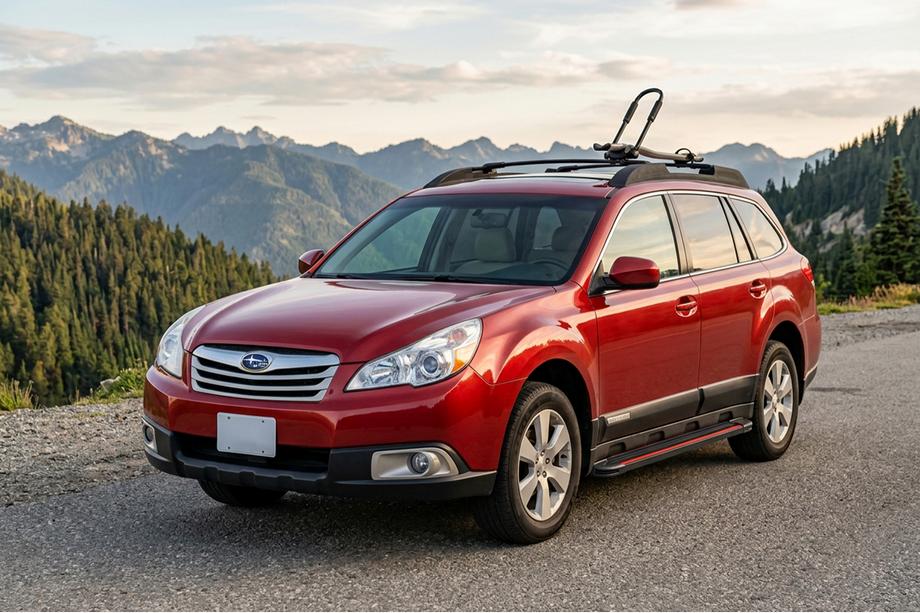 Subaru Outback 2009–2014 Sānu pakāpieni Maya Red (2 gab., alumīnijs) Image