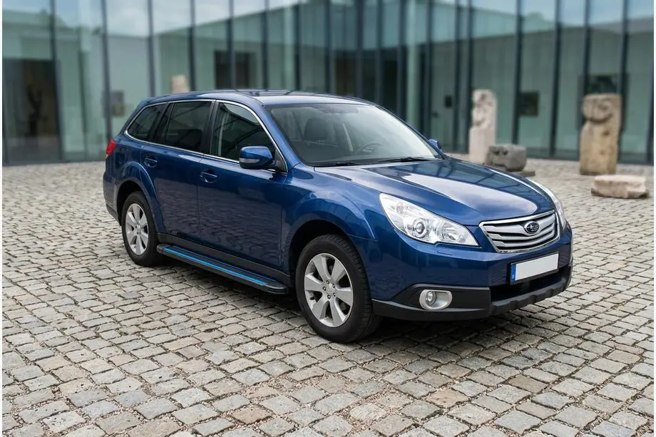 Subaru Outback 2009–2014 Sānu sliekšņi Maya Blue (2 gab., alumīnijs) Image