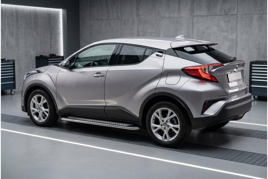 Toyota C-HR 2016–2023 Sānu sliekšņi Maydos V2 (2 gab., alumīnijs) Image