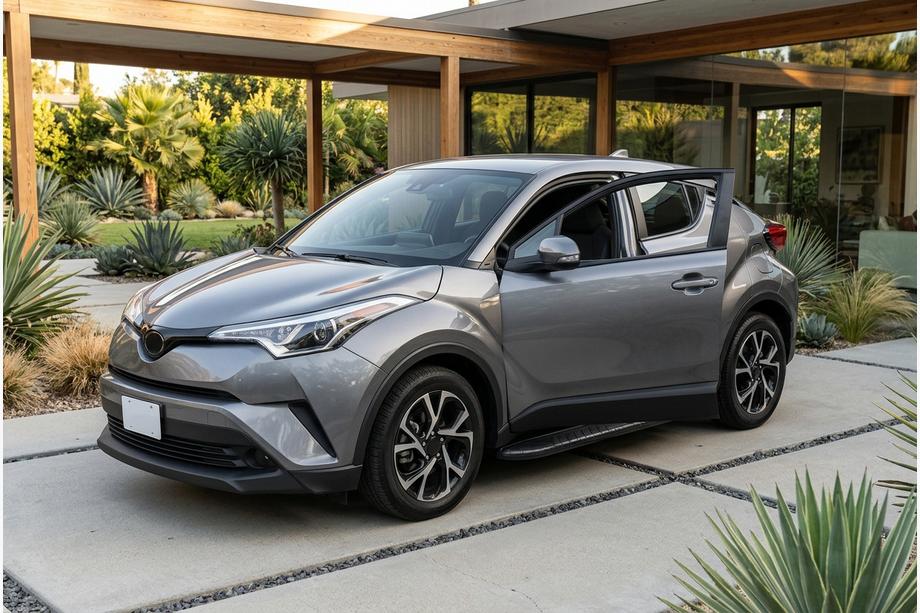 Toyota C-HR 2016–2023 Sānu pakāpieni Bosphorus Black (2 gab., alumīnijs) Foto 1