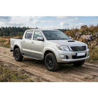 Sānu sliekšņi Bosphorus Grey (2 gab., alumīnijs) Toyota Hilux 2006–2015 foto 1