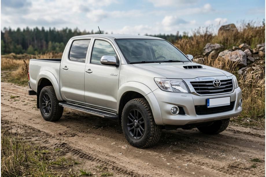 Toyota Hilux 2006–2015 Sānu sliekšņi Bosphorus Grey (2 gab., alumīnijs) Image