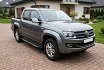 Volkswagen Amarok 2010–2022 Sānu sliekšņi Bosphorus Grey (2 gab., alumīnijs) foto 1