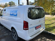 Mercedes Vito/V klase W447 2014– Hromēti jumta reliņi DDU (plastmasas kājas) Gara riteņu bāze (EXTRALONG) foto 1