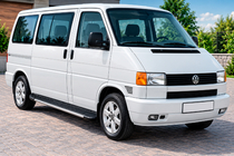 Volkswagen T4 Caravelle/Multivan 1990–2003 Sānu sliekšņi Bosphorus Grey (2 gab., alumīnijs) foto 1