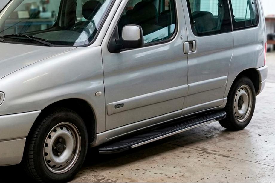 Peugeot Partner 1996–2008 Sānu sliekšņi Bosphorus Grey (2 gab., alumīnijs) Image