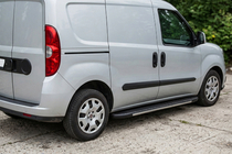Opel Combo 2012–2018 Sānu sliekšņi Bosphorus Grey (2 gab., alumīnijs) foto 1