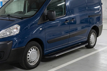 Peugeot Expert 2007–2016 Sānu sliekšņi Bosphorus Grey (2 gab., alumīnijs) foto 1