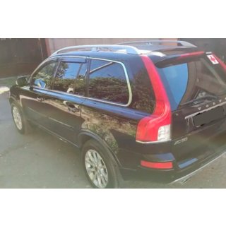 Logu vēja deflektori ar hromētu līsti (4 gab., HIC) Volvo XC90 2002–2014 foto 2