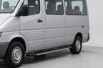 Volkswagen LT 1995–2006 Sānu sliekšņi Bosphorus Grey (2 gab., alumīnijs) Vidējā riteņu bāze foto 1