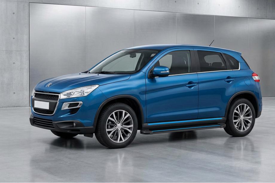 Peugeot 4008 2012–2017 Sānu sliekšņi Maya Blue (2 gab., alumīnijs) Image