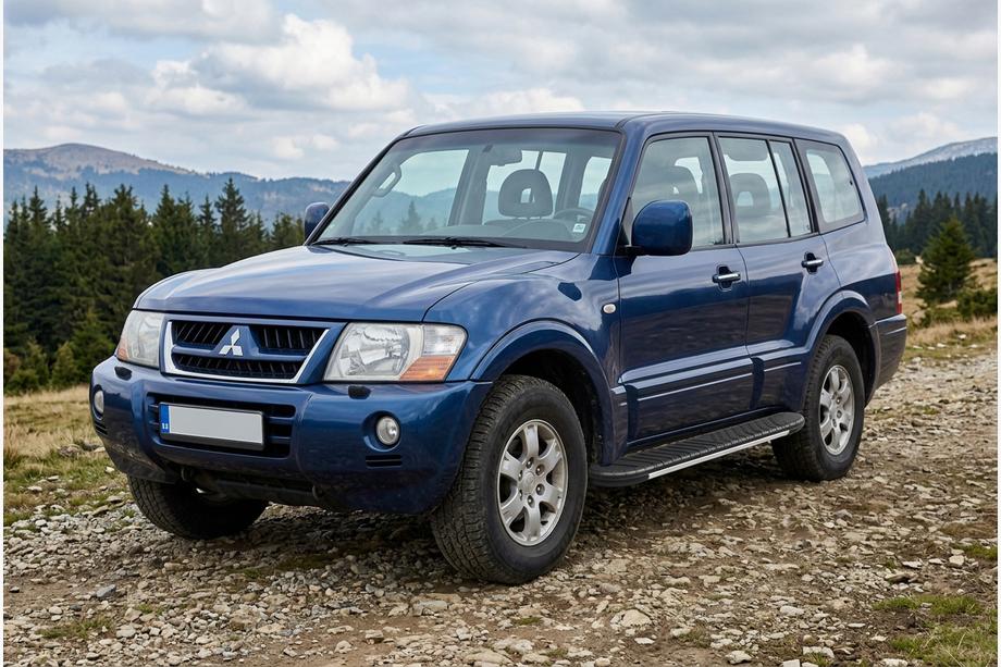 Mitsubishi Pajero Wagon III 1999–2006 Sānu sliekšņi Bosphorus Grey (2 gab., alumīnijs) Image
