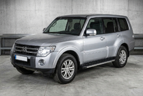 Mitsubishi Pajero Wagon IV 2006–2021 Sānu sliekšņi Maya V1 (2 gab., alumīnijs) foto 1