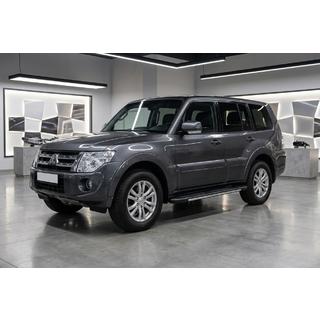 Sānu sliekšņi Bosphorus Grey (2 gab., alumīnijs) Mitsubishi Pajero Wagon IV 2006–2021 foto 1