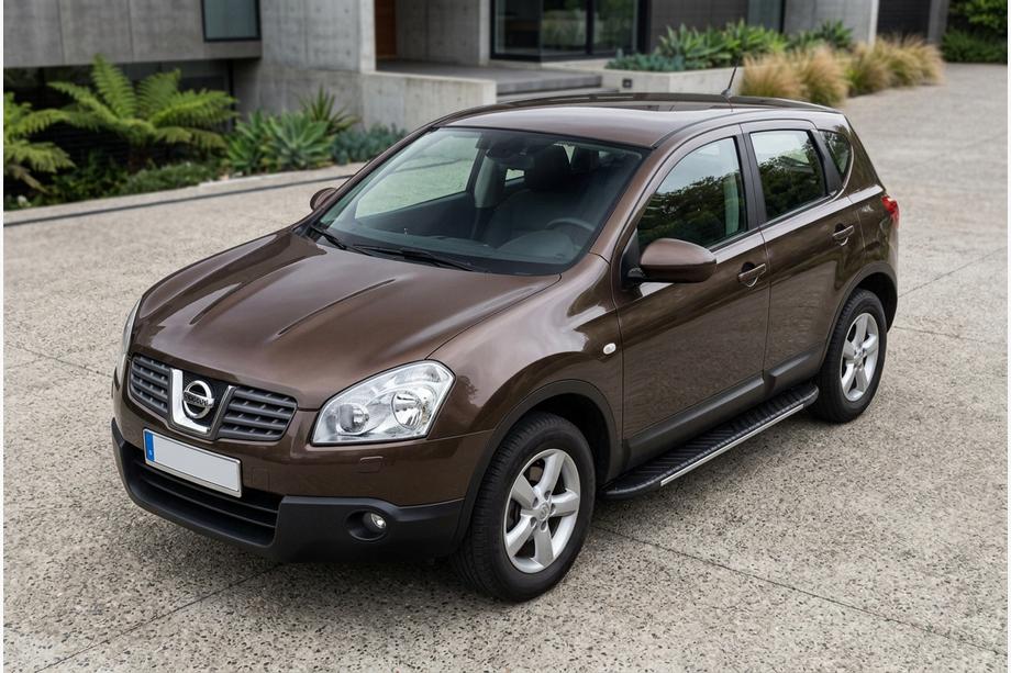 Nissan Qashqai 2007–2010 Sānu sliekšņi Bosphorus Grey (2 gab., alumīnijs) Image