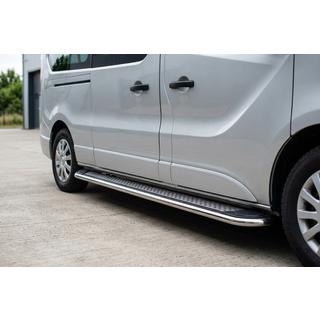 Sānu sliekšņi Maydos V2 (2 gab., alumīnijs) Renault Trafic 2001–2015 foto 1