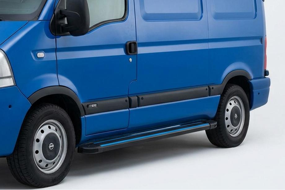Opel Movano 2004–2010 Sānu sliekšņi Maya Blue (2 gab., alumīnijs) Image