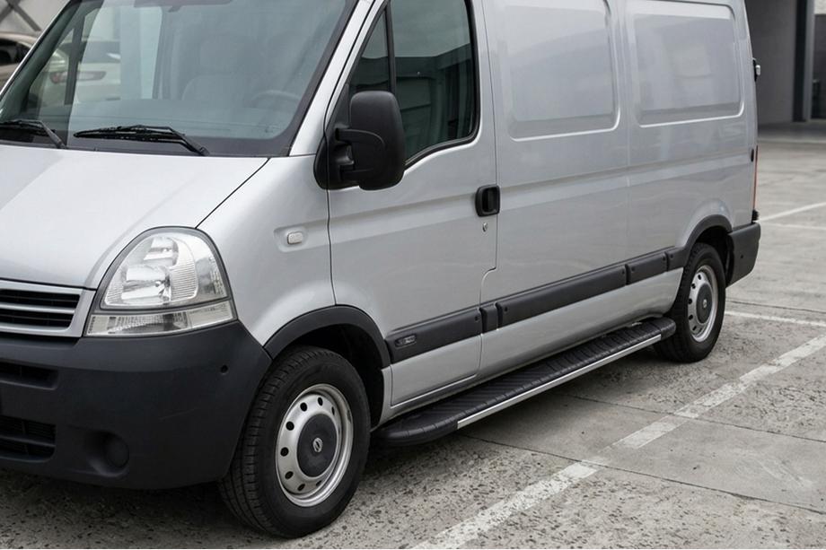 Nissan Interstar 2002–2010 Sānu sliekšņi Bosphorus Grey (2 gab., alumīnijs) Image