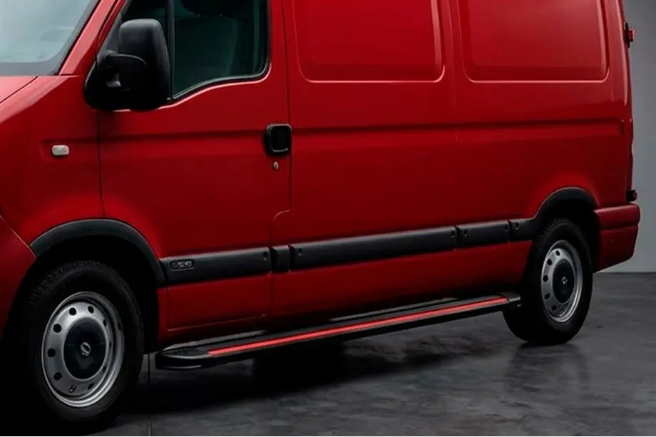 Nissan Interstar 2002–2010 Sānu pakāpieni Maya Red (2 gab., alumīnijs) Image