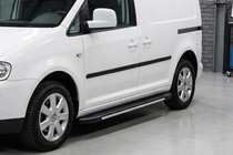 Volkswagen Caddy 2010–2015 Sānu sliekšņi Bosphorus Grey (2 gab., alumīnijs) Maxi riteņu bāze foto 1