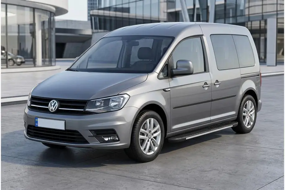 Volkswagen Caddy 2015–2020 Sānu sliekšņi Bosphorus Grey (2 gab., alumīnijs) Foto 1