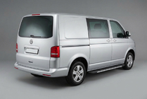 Volkswagen T5 2010–2015 Sānu sliekšņi Bosphorus Grey (2 gab., alumīnijs) Garā riteņu bāze foto 1