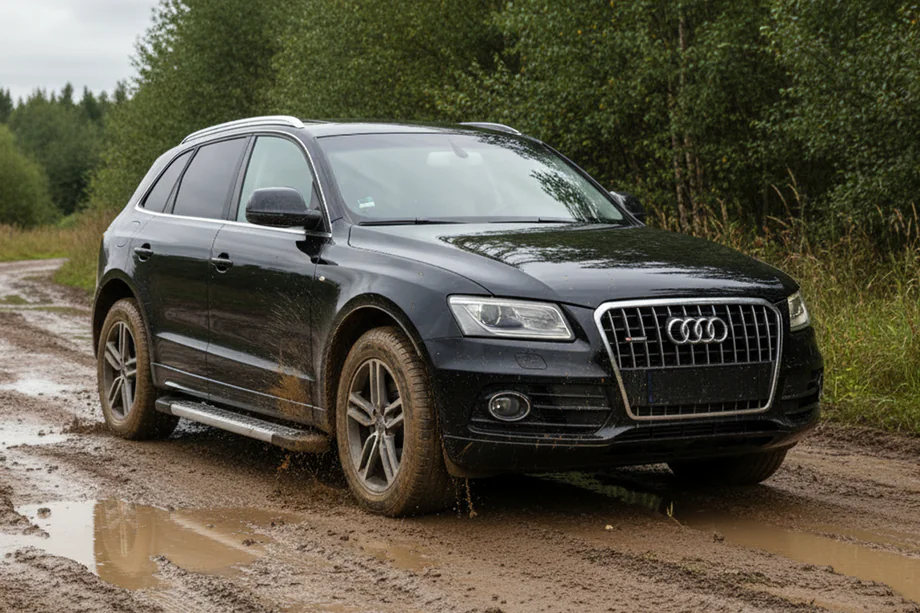 Audi Q5 2008–2017 Sānu pakāpieni New Vision Grey (2 gab., alumīnijs) Image