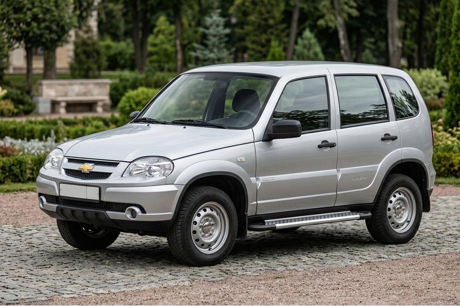 Chevrolet Niva 1998–2020 Sānu pakāpieni New Vision Grey (2 gab., alumīnijs) Image