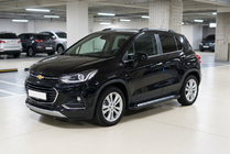 Chevrolet Trax 2012–2023 Sānu sliekšņi New Vision Black (2 gab., alumīnijs) foto 1