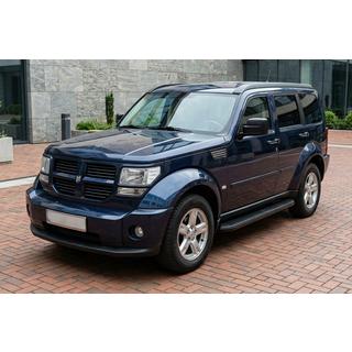 Sānu sliekšņi Tayga Black (2 gab., alumīnijs) Dodge Nitro 2006–2011 foto 1