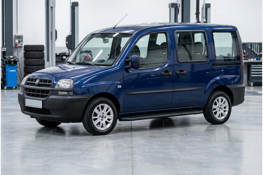 Fiat Doblo I 2001–2005 Sānu sliekšņi Tayga Black (2 gab., alumīnijs) Image