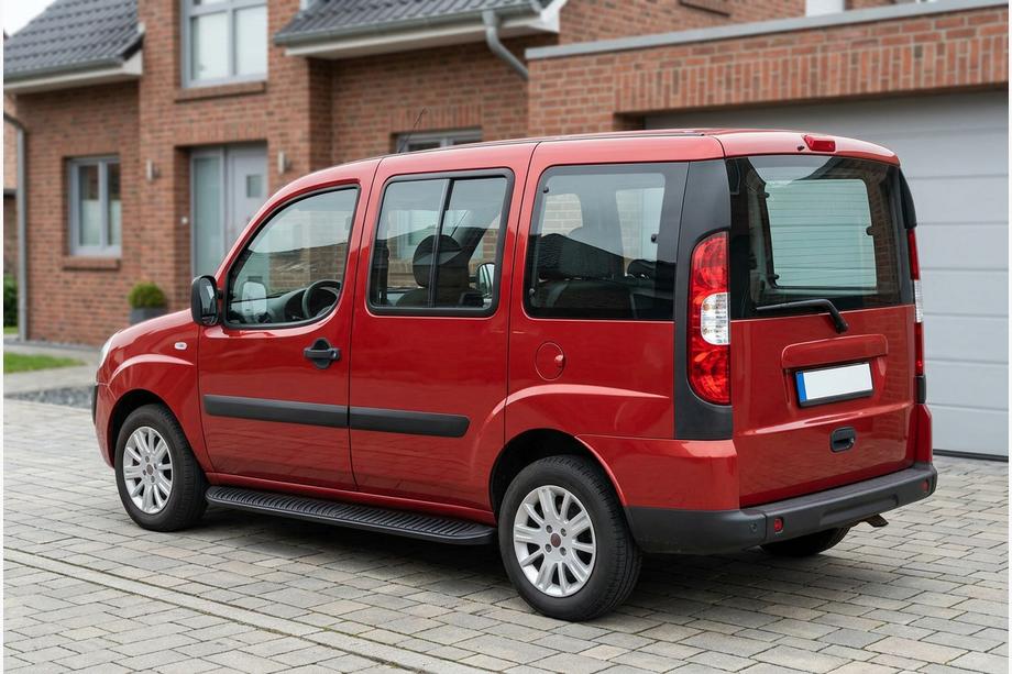 Fiat Doblo I 2005–2010 Sānu sliekšņi Tayga Black (2 gab., alumīnijs) Image