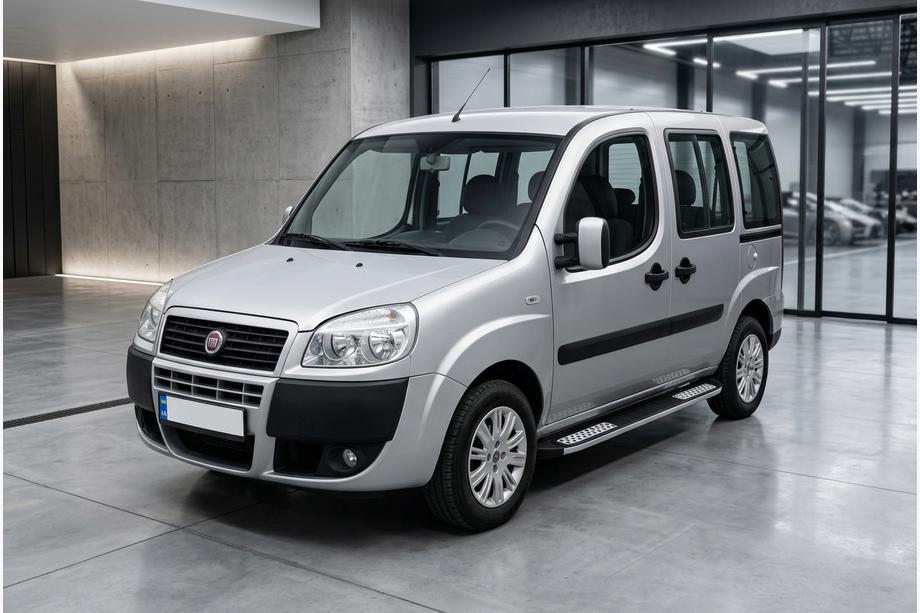 Fiat Doblo I 2005–2010 Sānu pakāpieni Tayga V2 (2 gab., alumīnijs) Maxi riteņu bāze Foto 1