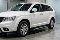 Fiat Freemont 2011–2016 Sānu sliekšņi New Vision Black (2 gab., alumīnijs) foto 1