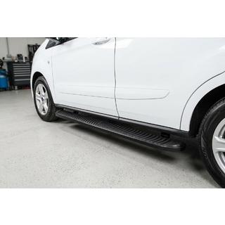 Sānu sliekšņi Tayga Black (2 gab., alumīnijs) Ford Courier 2014–2023 foto 1