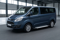 Ford Custom 2013–2022 Sānu pakāpieni New Vision Grey (2 gab., alumīnijs) Garā riteņu bāze foto 1
