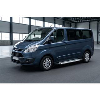Sānu pakāpieni New Vision Grey (2 gab., alumīnijs) Ford Custom 2013–2022 foto 1