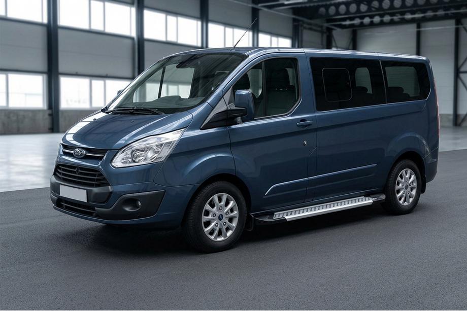 Ford Custom 2013–2022 Sānu pakāpieni New Vision Grey (2 gab., alumīnijs) Garā riteņu bāze Image