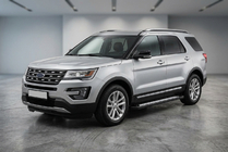 Ford Explorer 2011–2019 Sānu sliekšņi New Vision Black (2 gab., alumīnijs) foto 1