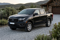 Ford Ranger 2011–2022 Sānu sliekšņi Tayga Black (2 gab., alumīnijs) foto 1