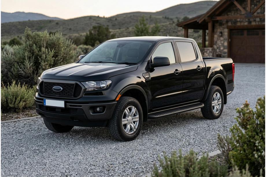 Ford Ranger 2011–2022 Sānu sliekšņi Tayga Black (2 gab., alumīnijs) Image