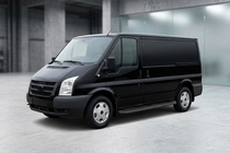 Ford Transit 2000–2014 Sānu sliekšņi Tayga Black (2 gab., alumīnijs) foto 1