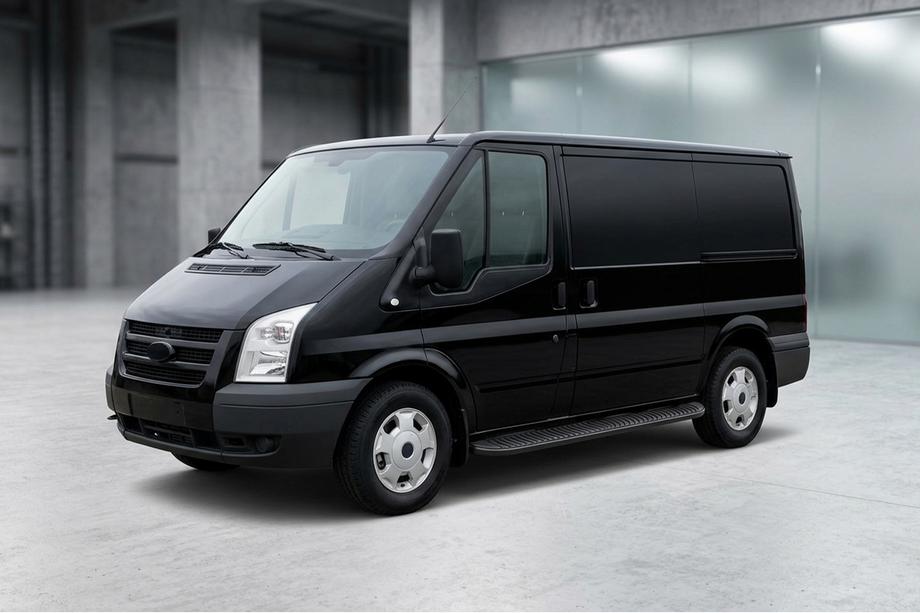 Ford Transit 2000–2014 Sānu sliekšņi Tayga Black (2 gab., alumīnijs) Image