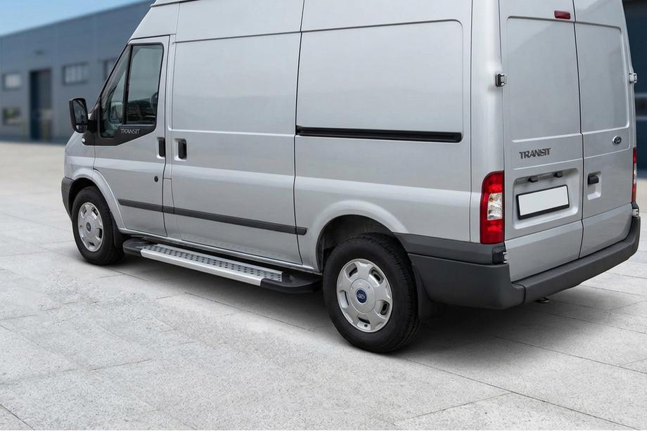 Ford Transit 2000–2014 Sānu pakāpieni New Vision Grey (2 gab., alumīnijs) L3/L4 (garā) Image